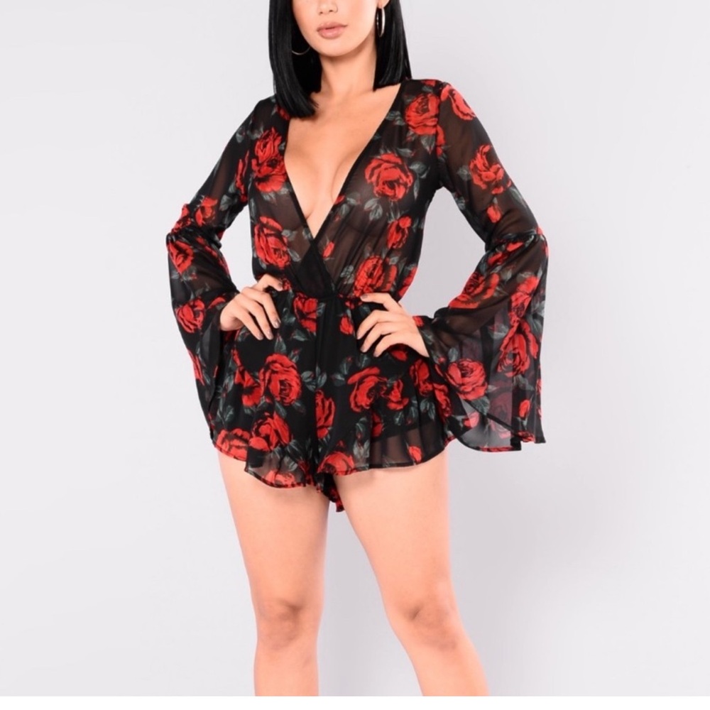 Fashion Nova Floral Romper